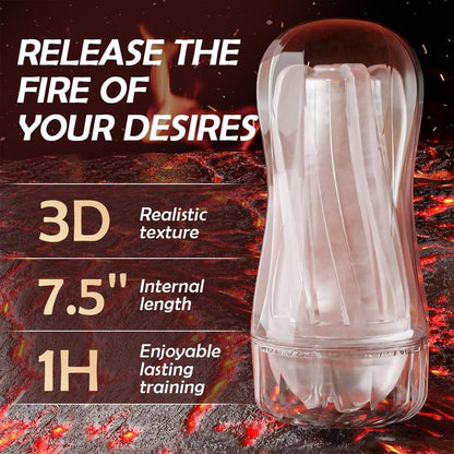 ClearGrip Spiral Suction Transparent Stroker-2
