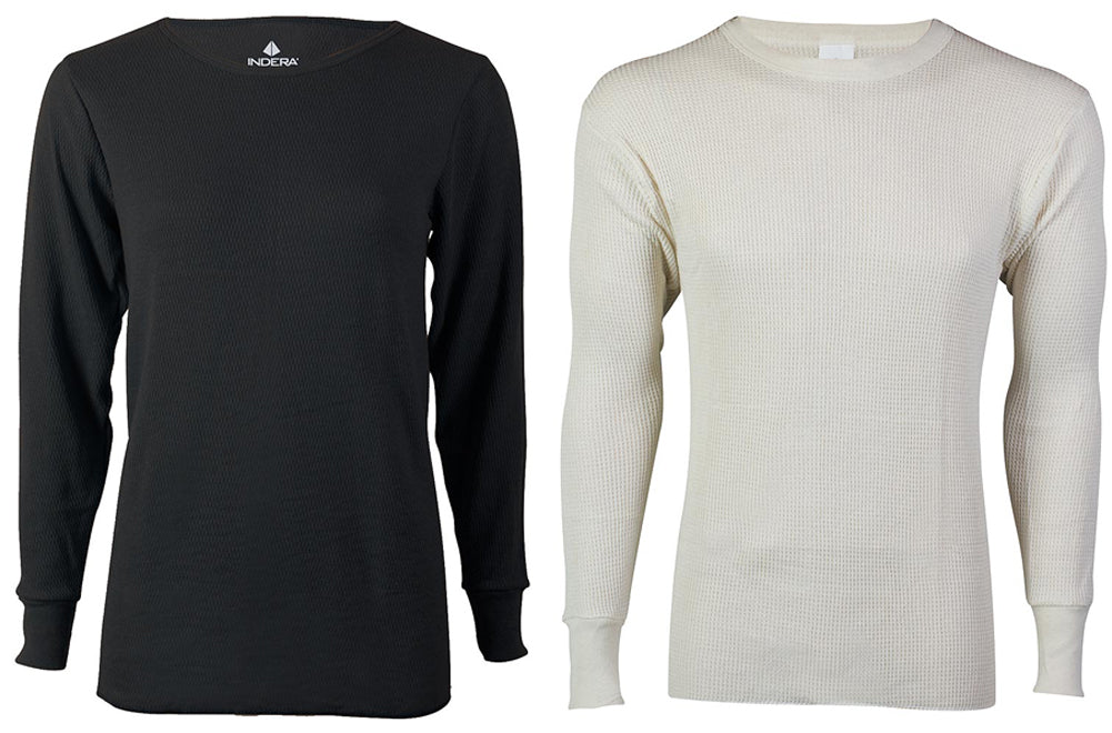 Indera Mens Regular, Big & Tall Long Sleeve Ultra Heavy Thermal Underwear Top, 34175-0