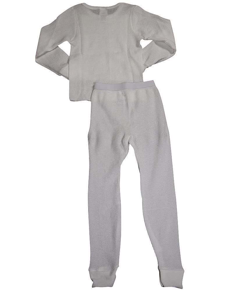 Indera Girls Long Sleeve Thermal Long John Underwear Pant and Top Set-1