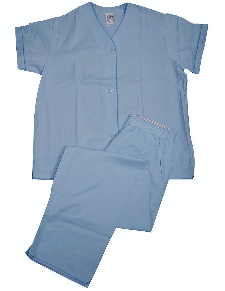Botony 500 - Ladies Short Sleeve Long Leg Broadcloth Pajama Set-7