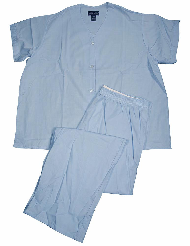 Botony 500 - Ladies Short Sleeve Long Leg Broadcloth Pajama Set-6