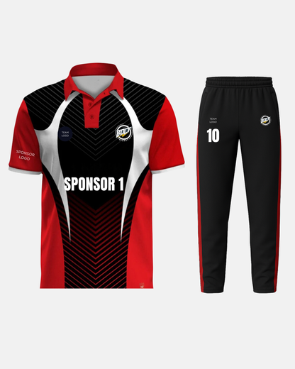 Bolt Custom Team Jersey - Black/Red-0