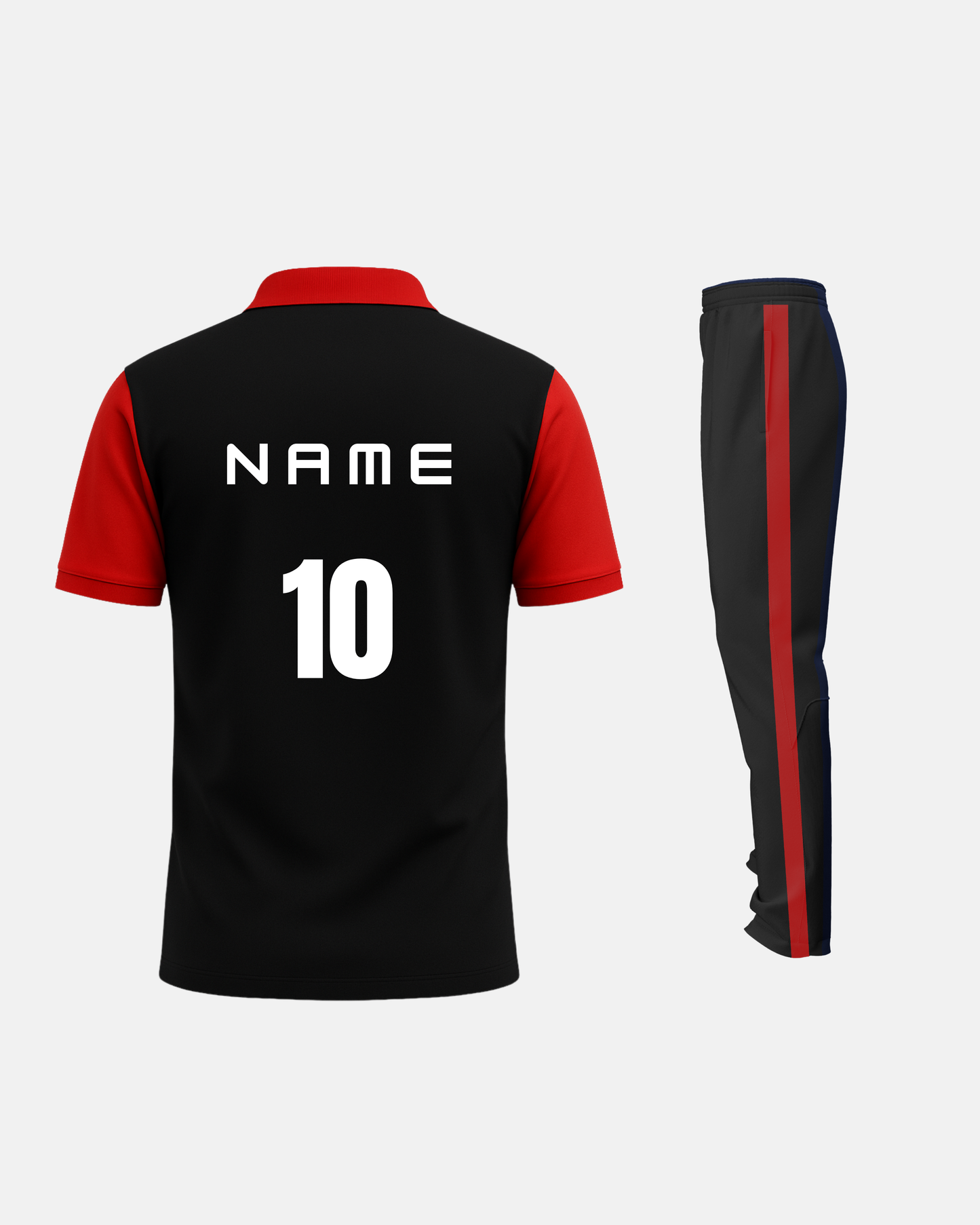 Bolt Custom Team Jersey - Black/Red-1