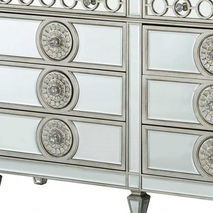 20" Gray Solid Wood Six Drawer Double Dresser-4