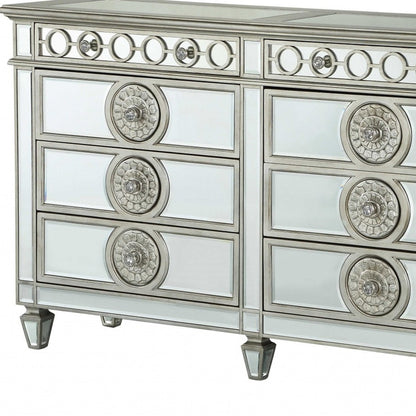 20" Gray Solid Wood Six Drawer Double Dresser-5