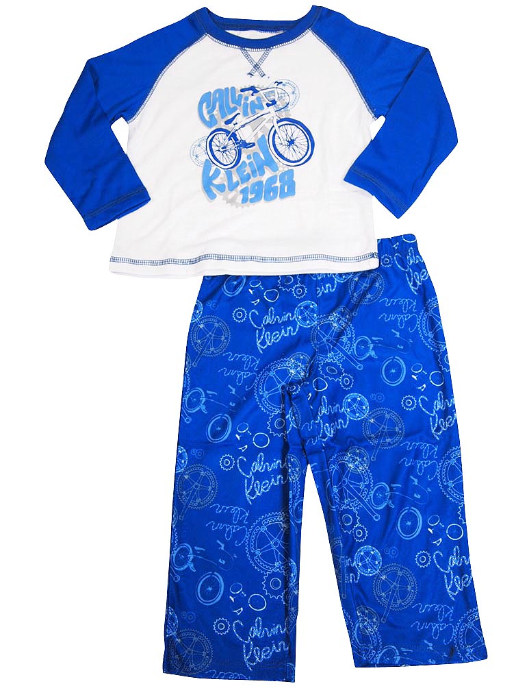 Calvin Klein Toddler Boys Pajamas 2 Piece Flame Resistant Polyester Pajama Sets-0