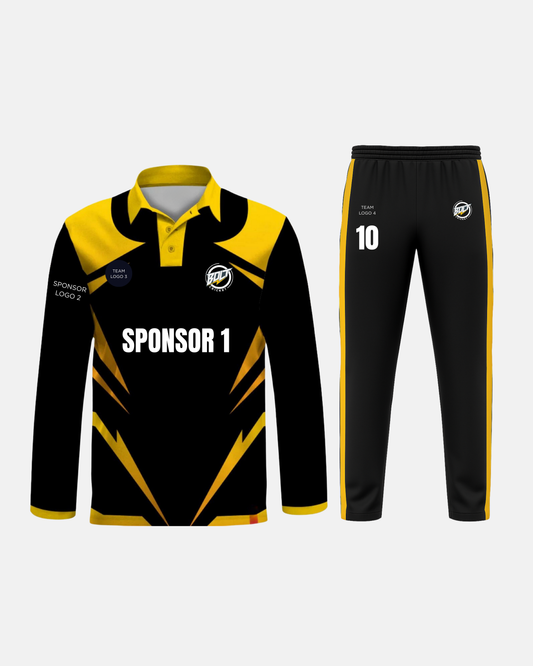 Bolt Custom Team Jersey - Black/Yellow-0