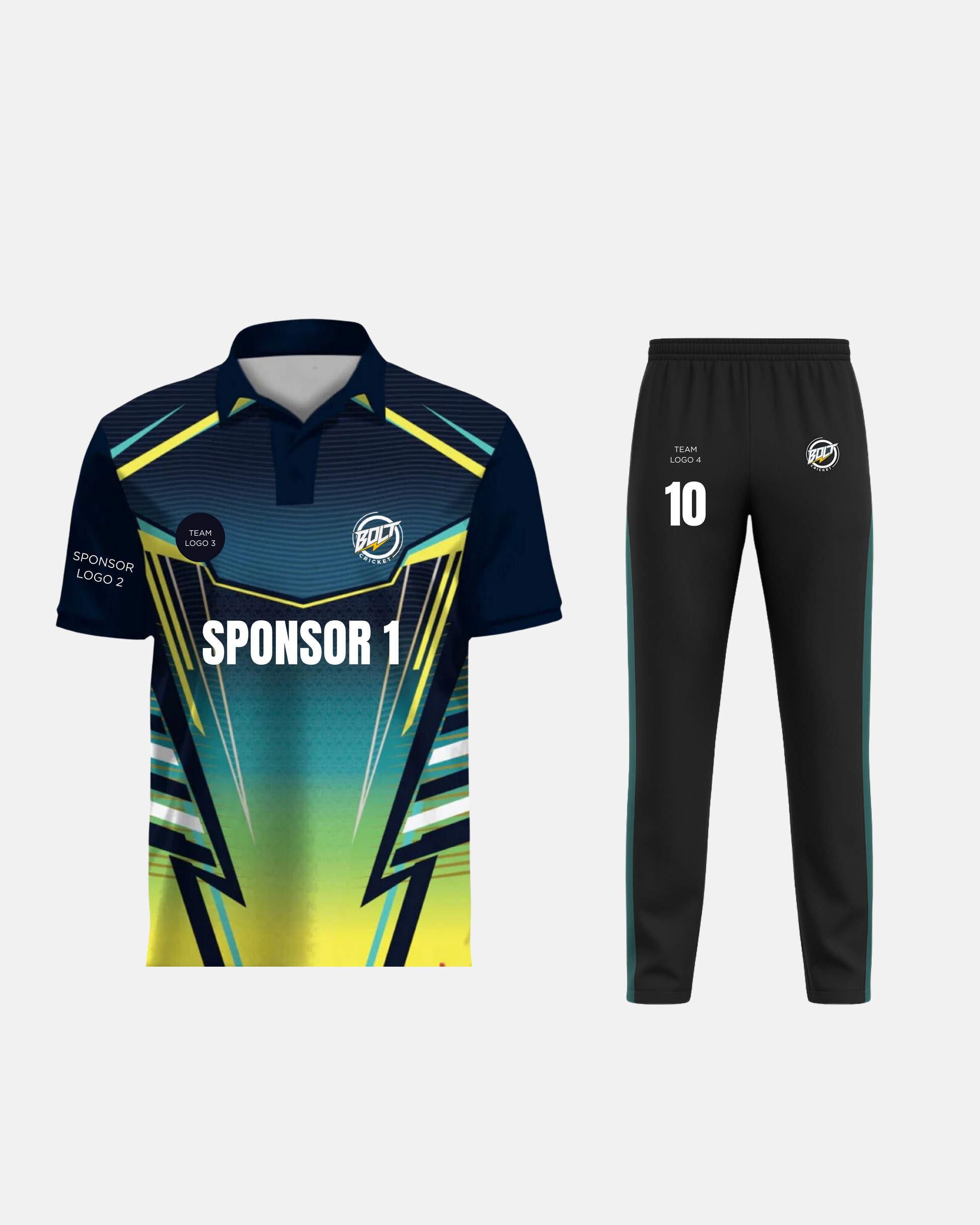 Bolt Custom Team Jersey - Turquoise-0