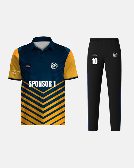 Bolt Custom Team Jersey - Blue/Yellow-0