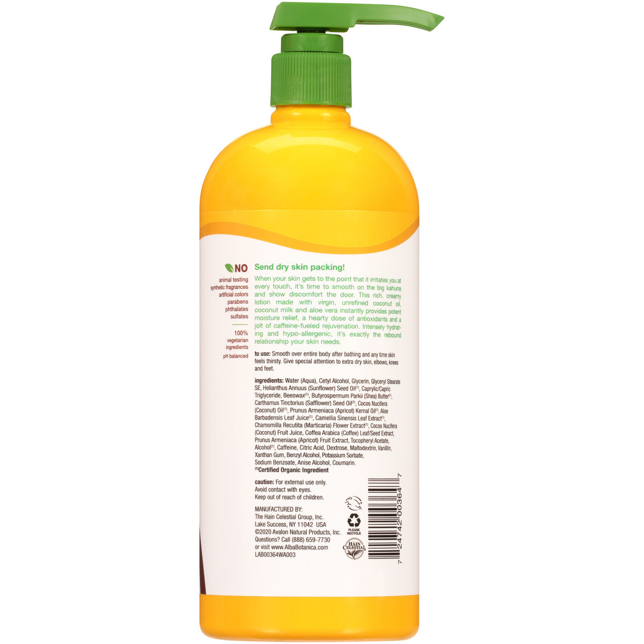 Alba Very Emollient Body Lotion Coconut Rescue (1x32 OZ)-1