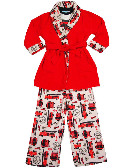 Bunz Kidz - Baby Boys 3 Piece Robe and Pajama Set-10
