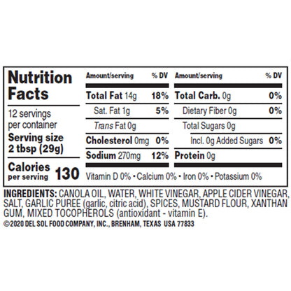 Brianna's Real French Vinaigrette Dressing (6x12Oz)-2