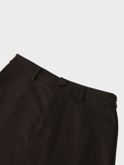 Deep V Skirt-Olive Green-3