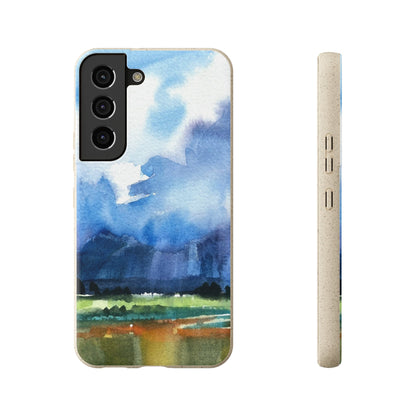 Biodegradable Phone Case with 'Tranquil Mountain View 4' Landscape Original Artwork by Barbara Cleary-33
