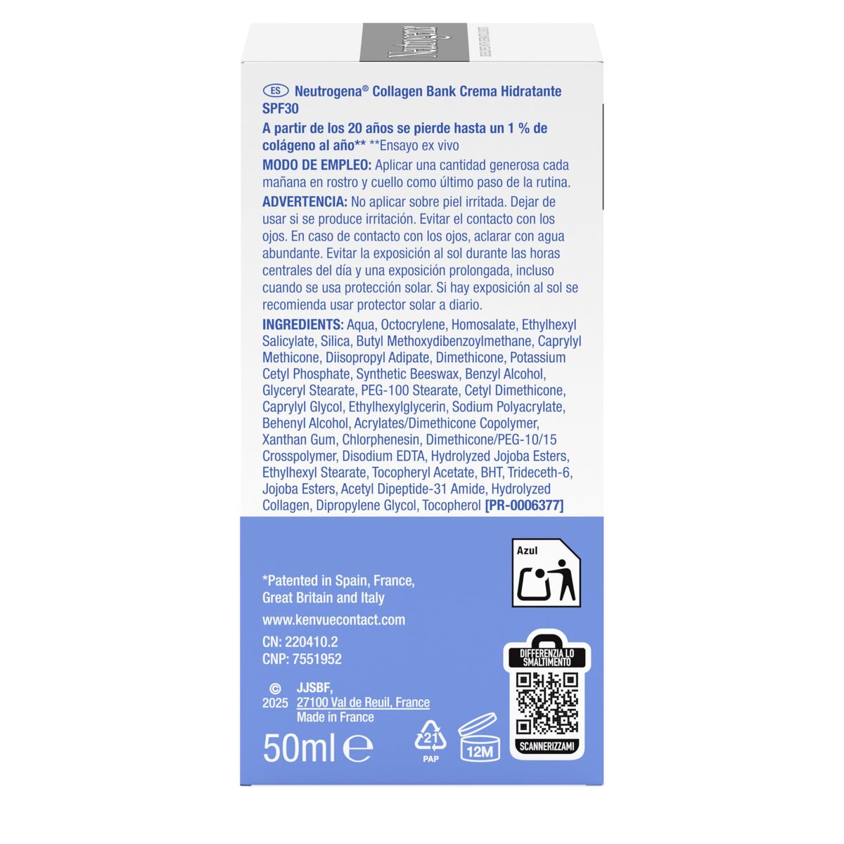 Facial Cream Neutrogena COLLAGEN BANK Spf 30 50 ml-2