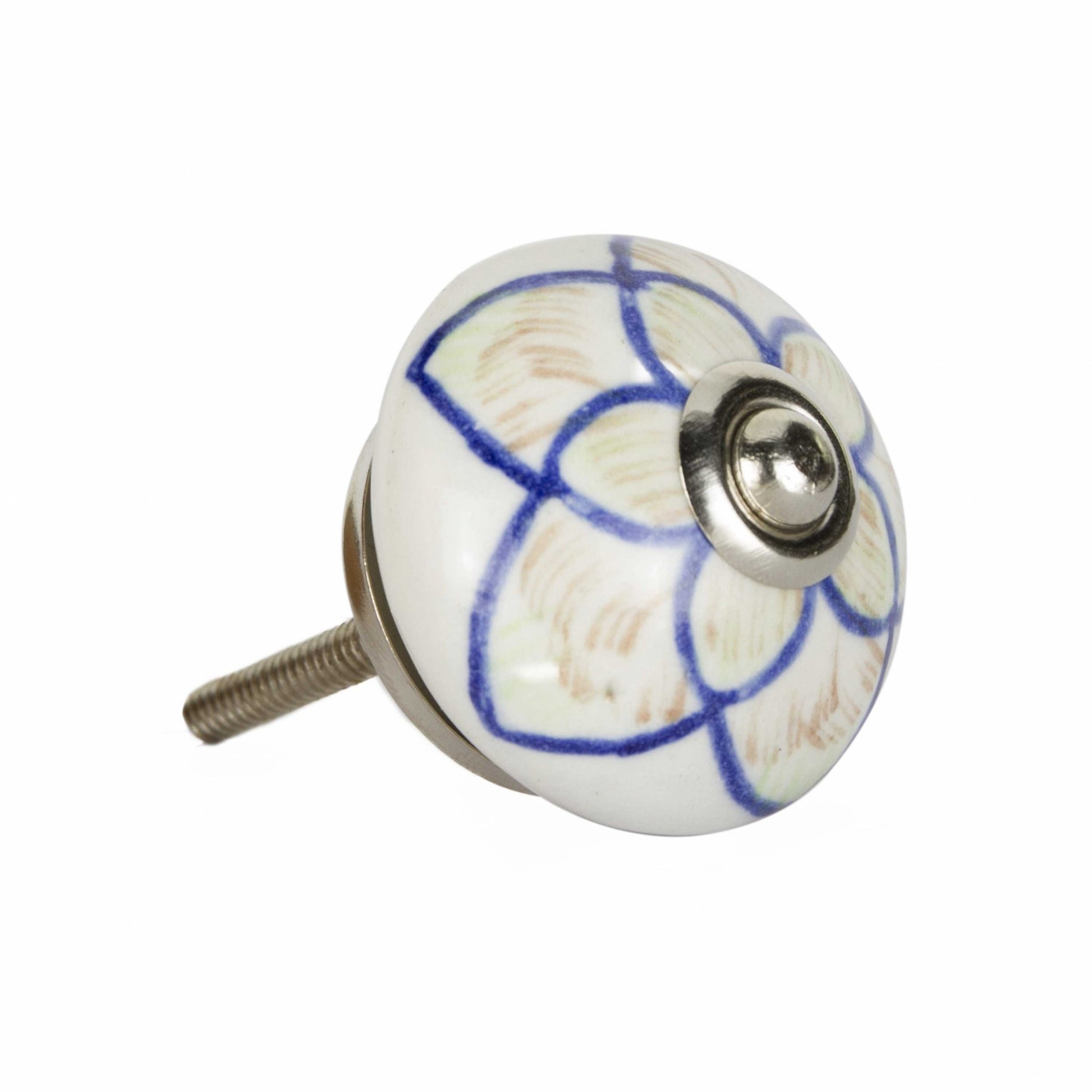 1.5" X 1.5" X 1.5" Ceramic Metal Multicolor 12 Pack Knob-1