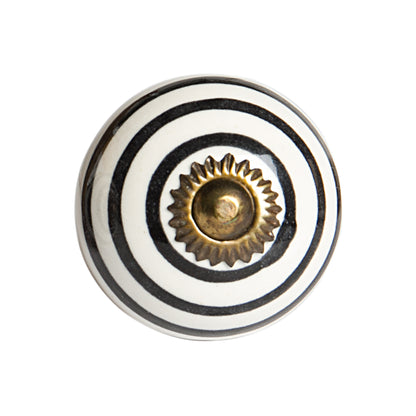 1.5" X 1.5" X 1.5" Ceramic Metal Multicolor 12 Pack Knob-0
