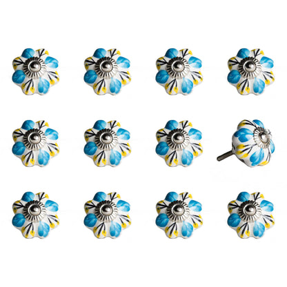 1.5" X 1.5" X 1.5" Ceramic Metal Multicolor 12 Pack Knob-2