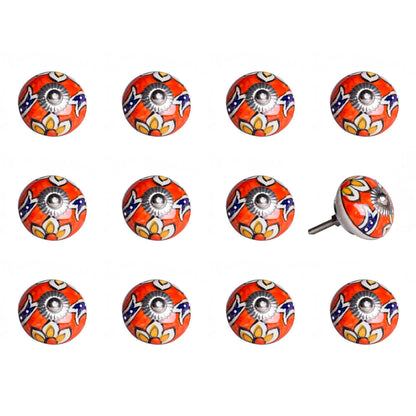 1.5" X 1.5" X 1.5" Ceramic Metal Multicolor 12 Pack Knob-2