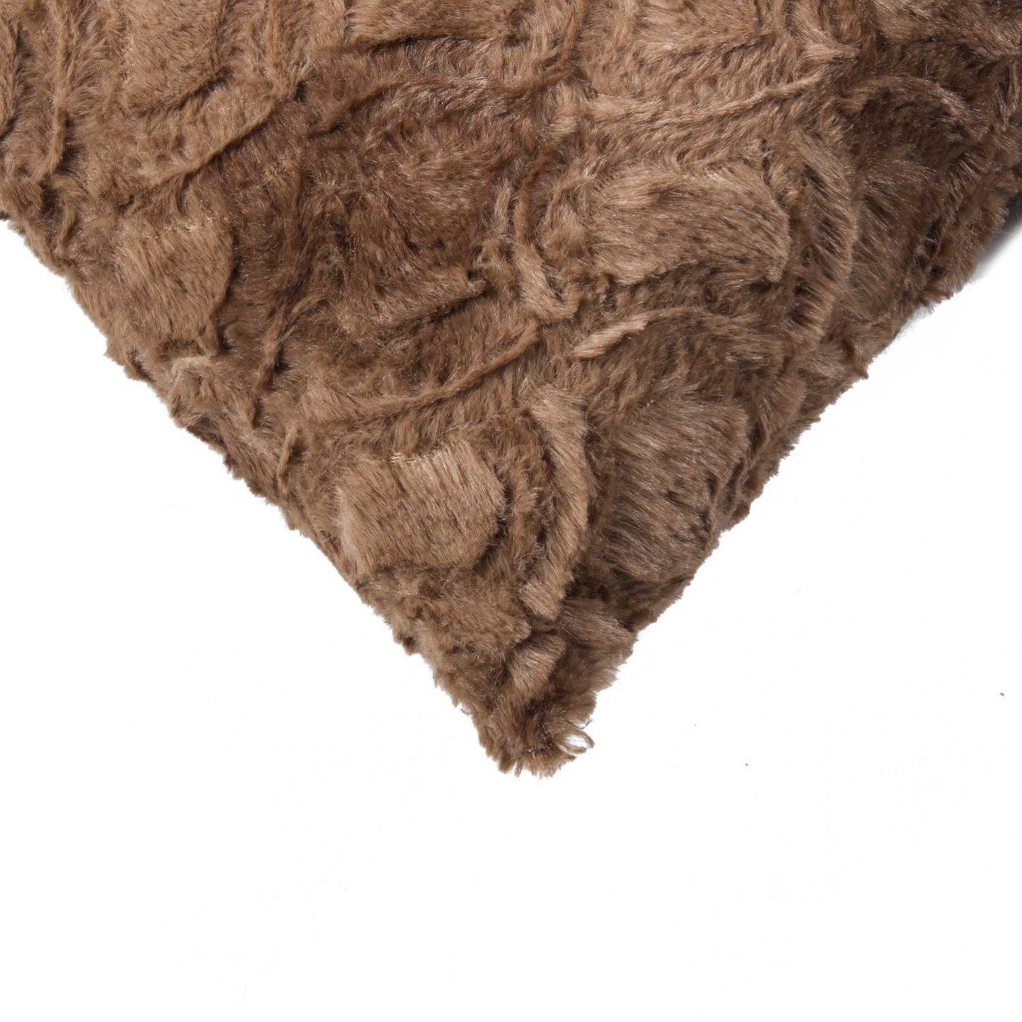 20" X 20" X 5" Acrylic Plush Polyester Polyfill Brown 2 Pack Pillow-2