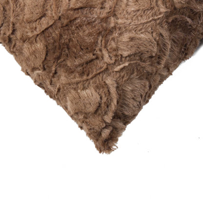 20" X 20" X 5" Acrylic Plush Polyester Polyfill Brown 2 Pack Pillow-2