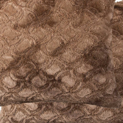 20" X 20" X 5" Acrylic Plush Polyester Polyfill Brown 2 Pack Pillow-4