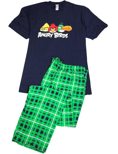 Angry Birds - Mens Big Short Sleeve Angry Birds Pajamas-2