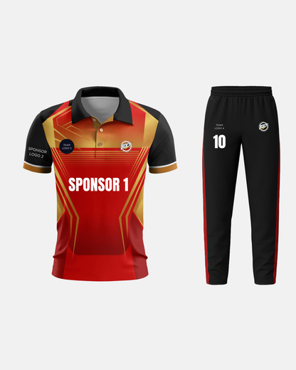 Bolt Custom Team Jersey - Red/Gold-0