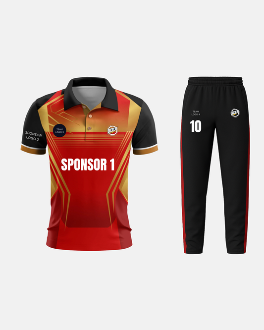 Bolt Custom Team Jersey - Red/Gold-0