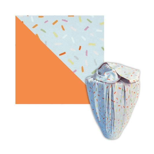 Large Reusable Cloth Furoshiki Gift Wrap | Spring Confetti-0