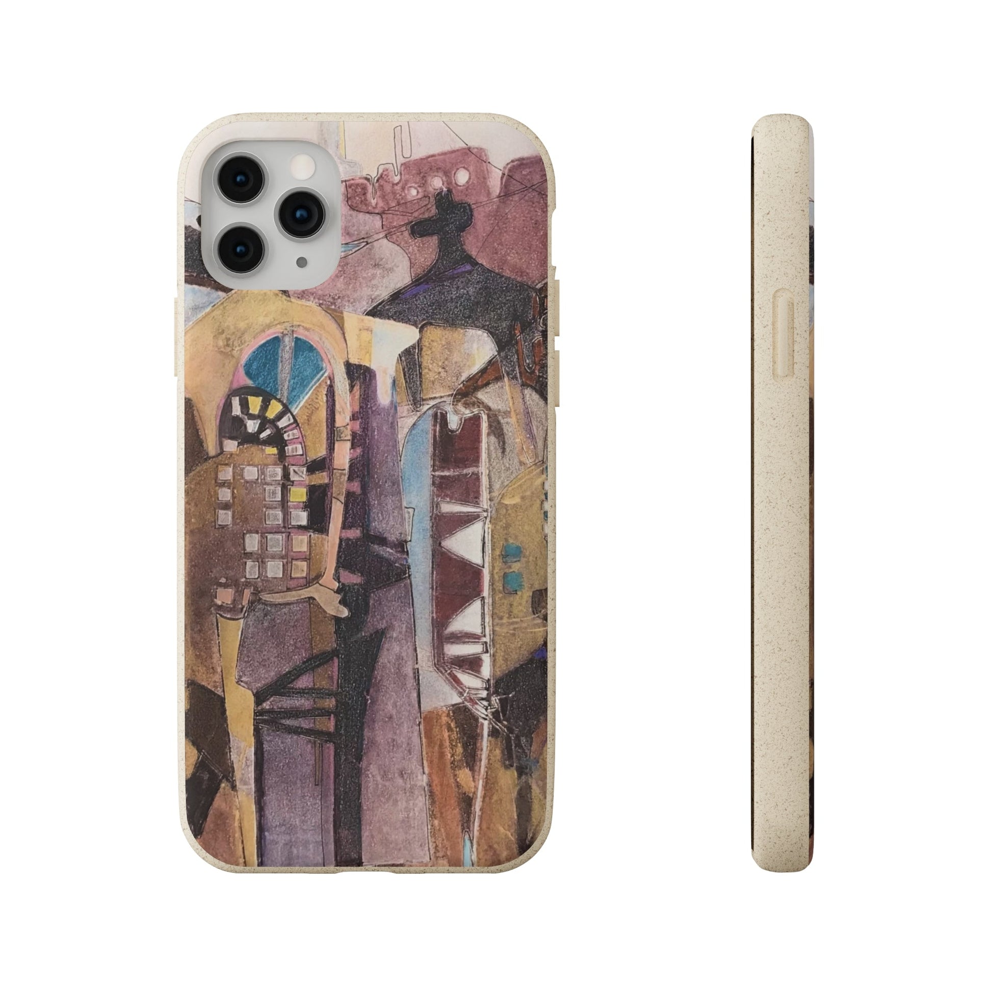 Biodegradable Phone Case with 'San Francisco De Asis' Abstract Original Artwork by Barbara Cleary-32