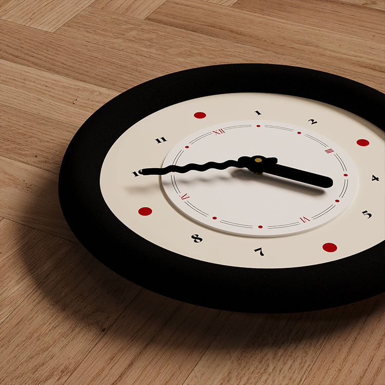 Classic Grid Panel Clock-4