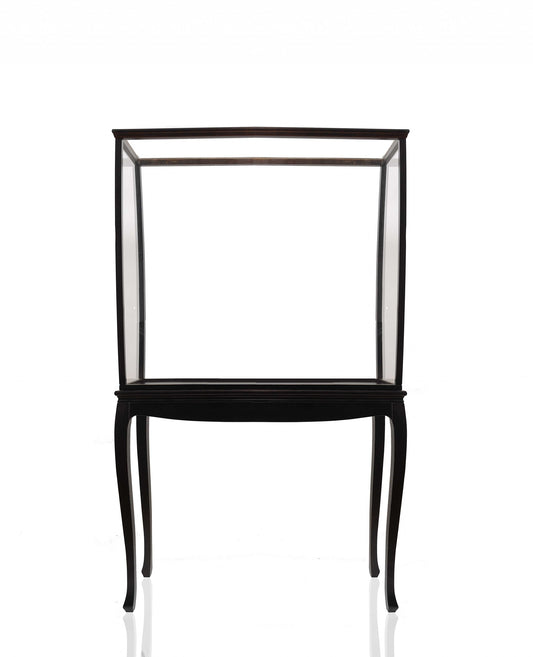 14" Black And Clear Glass Standard Display Stand-0