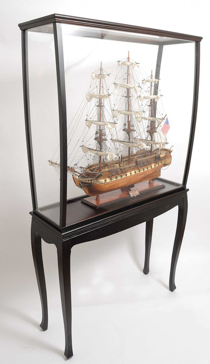 14" Black And Clear Glass Standard Display Stand-3
