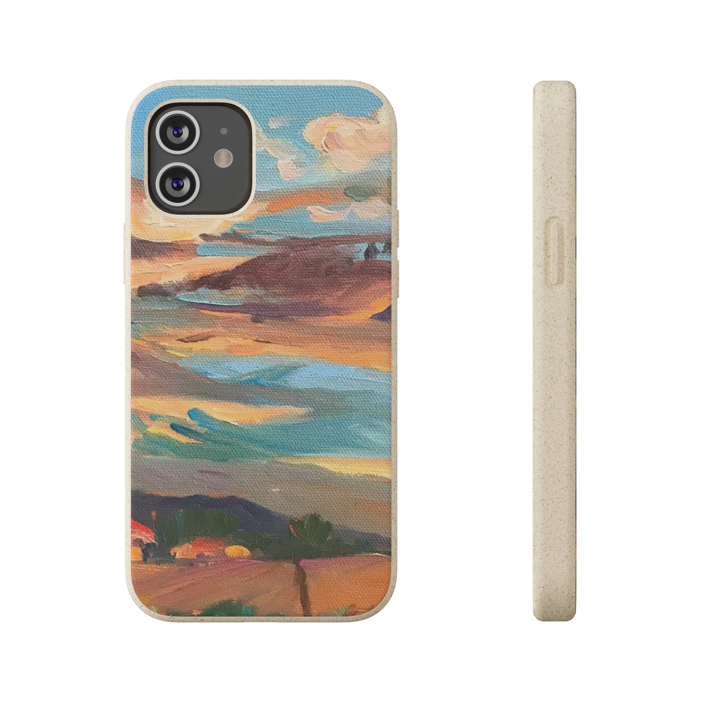 Biodegradable Phone Case with 'Fall Sky' Landscape Original Artwork by Barbara Cleary-27