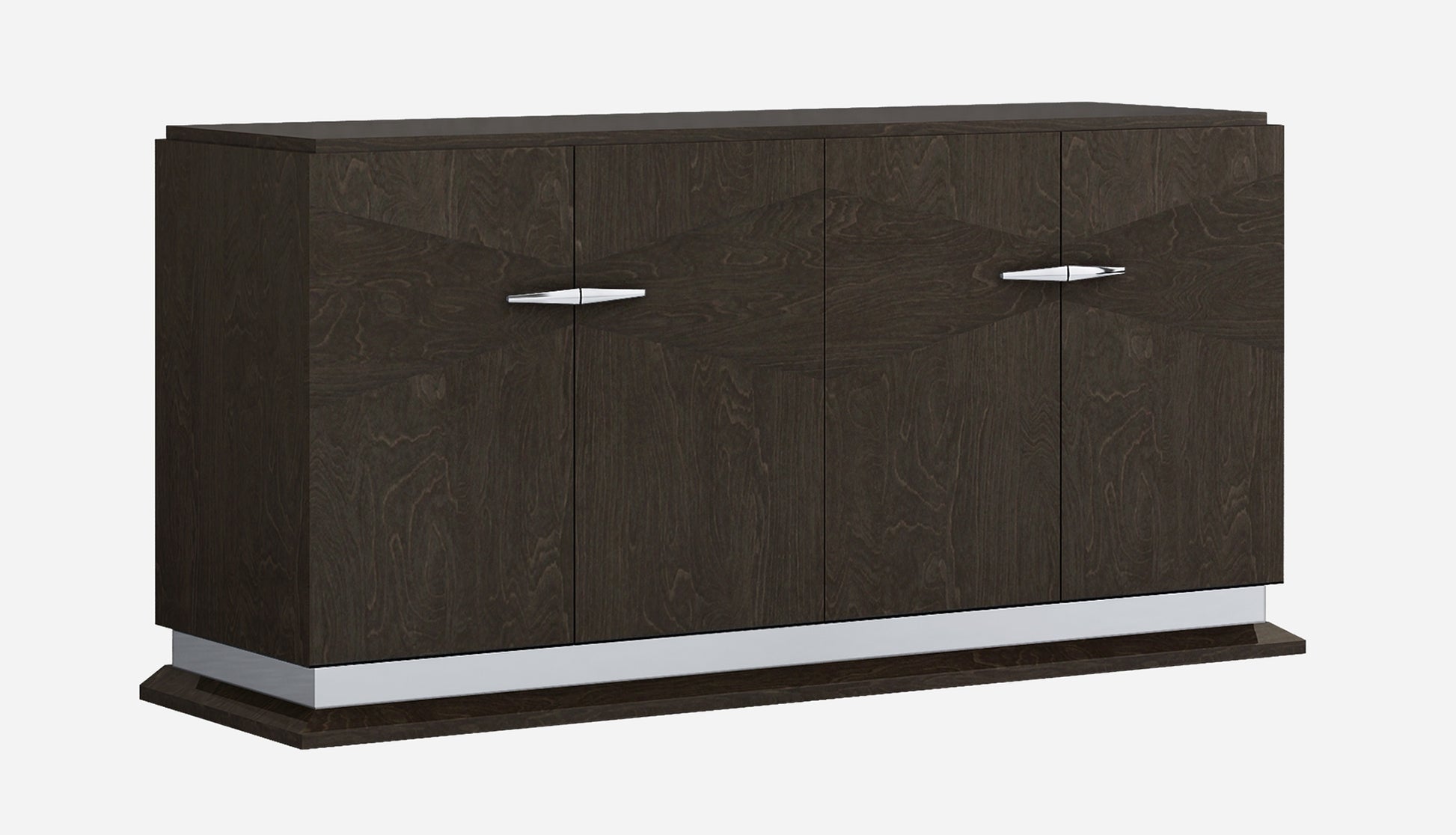 72" Gray Two Drawer Buffet Table Soft Close with Four Doors-0