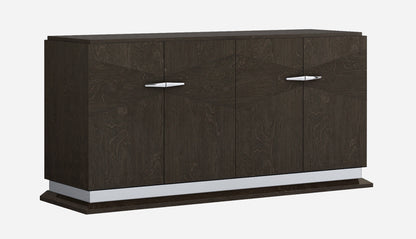 72" Gray Two Drawer Buffet Table Soft Close with Four Doors-0
