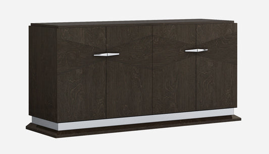 72" Gray Two Drawer Buffet Table Soft Close with Four Doors-0