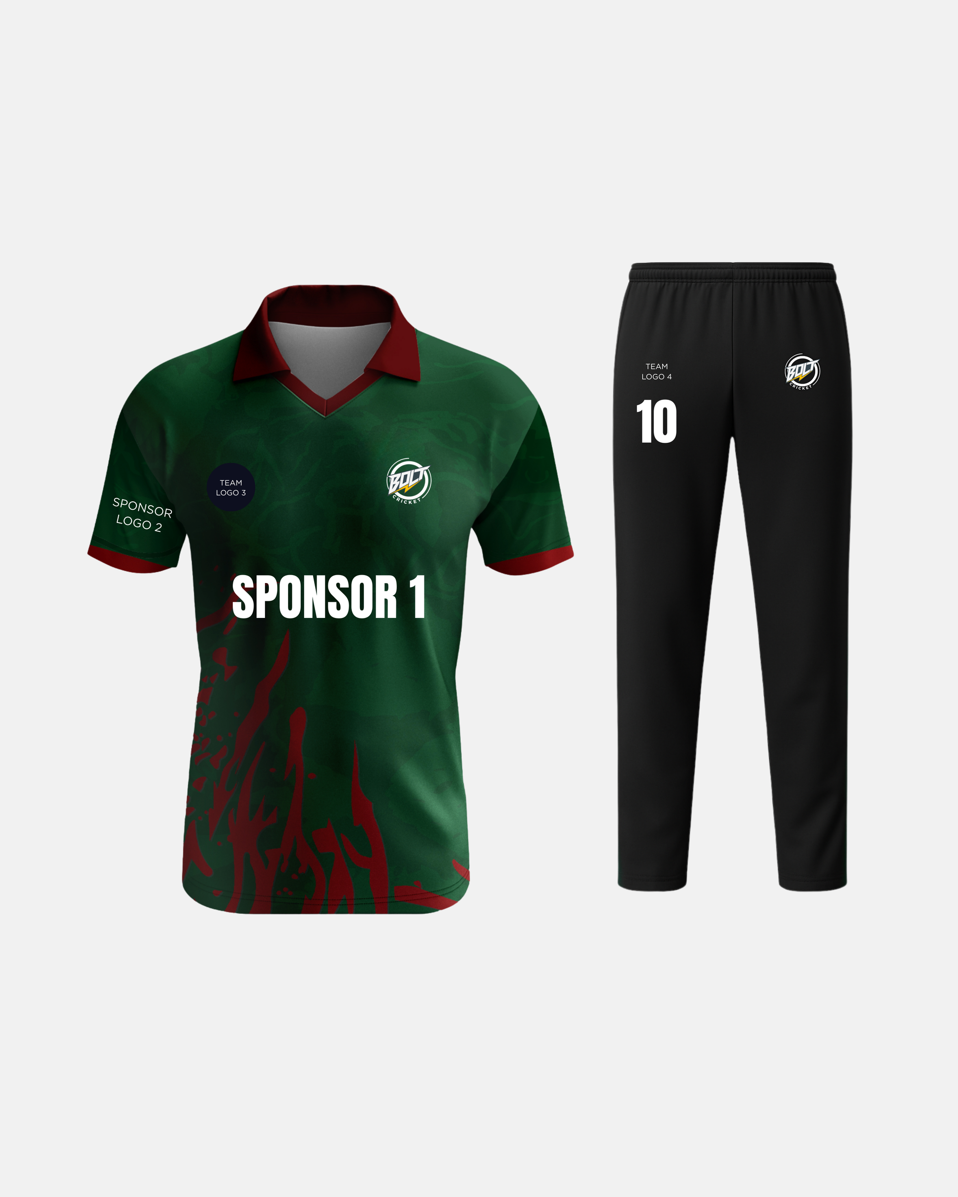 Bolt Custom Team Jersey - Green-0