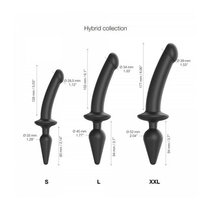 Dildo By StrapOnMe Black-1