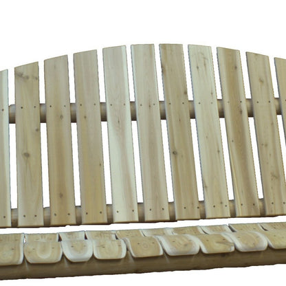 71" Natural Solid Wood Swing Chair-2