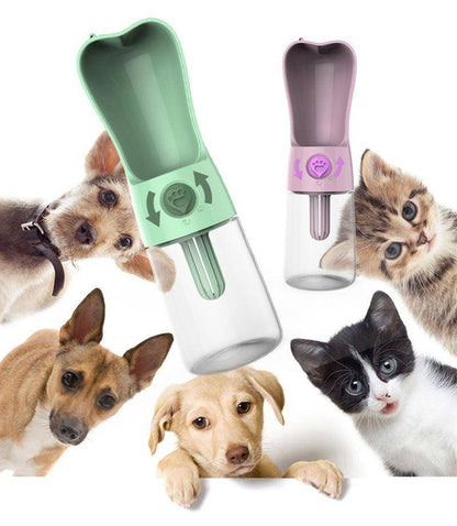 Pet Dog Cat Water Bottle Portable Feeder-1