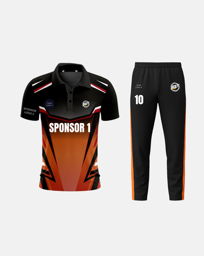 Bolt Custom Team Jersey - Black/Orange-0