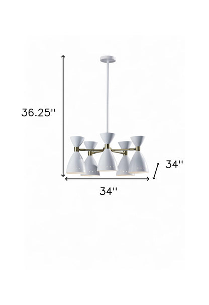 Cinco Diabolo Adjustable White Metal Pendant-6