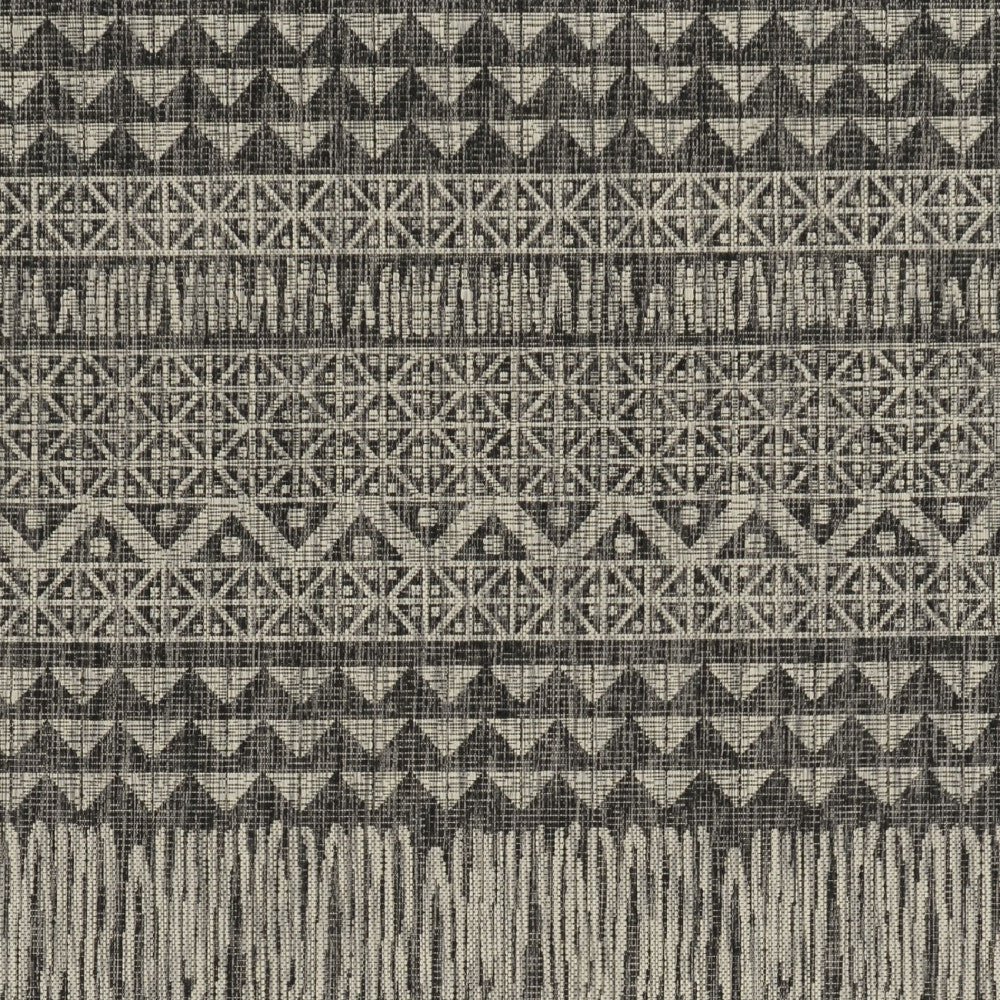 3' X 4' Charcoal Southwestern Indoor Outdoor Area Rug-5