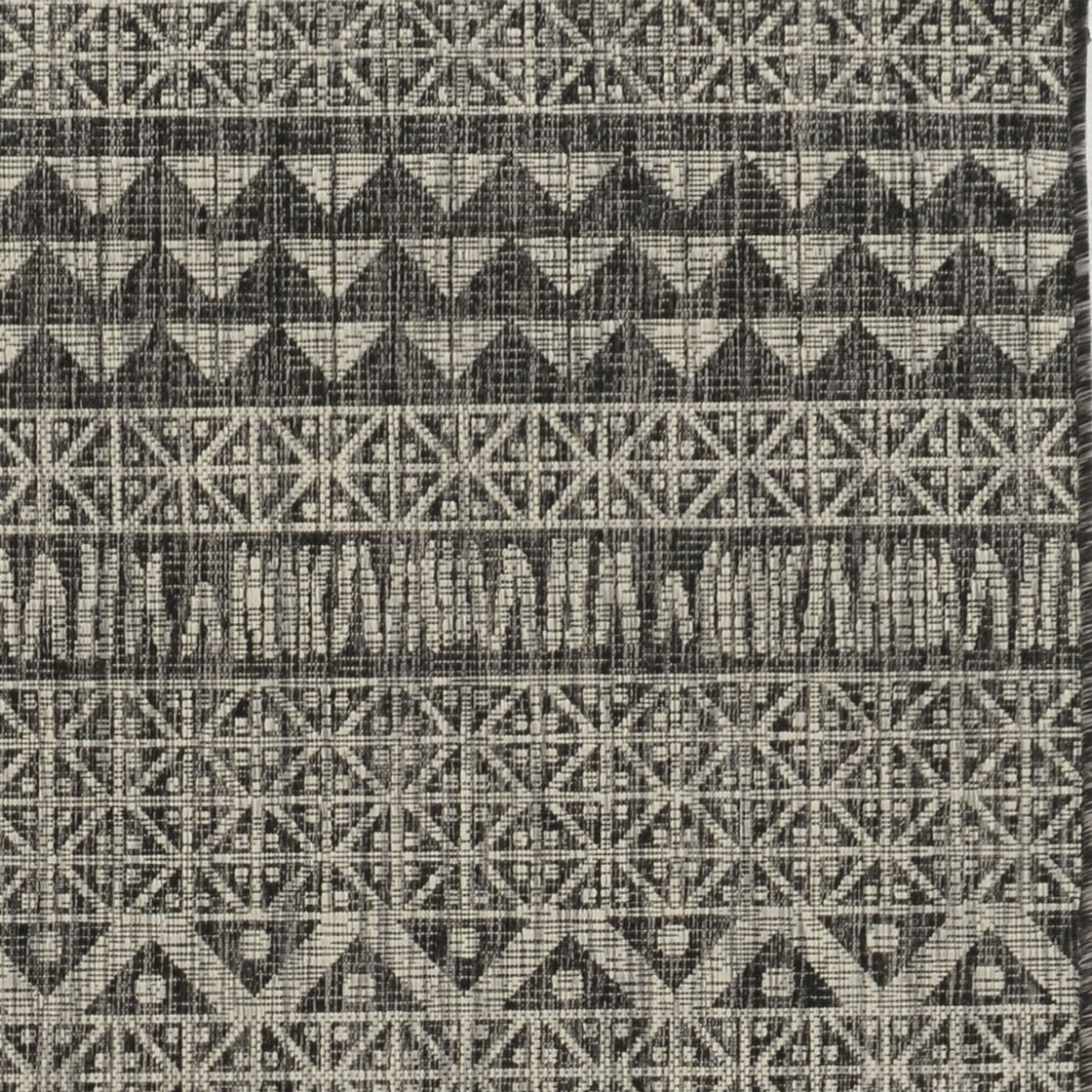 3' X 4' Charcoal Southwestern Indoor Outdoor Area Rug-3
