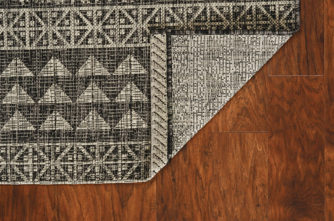 3' X 4' Charcoal Southwestern Indoor Outdoor Area Rug-7