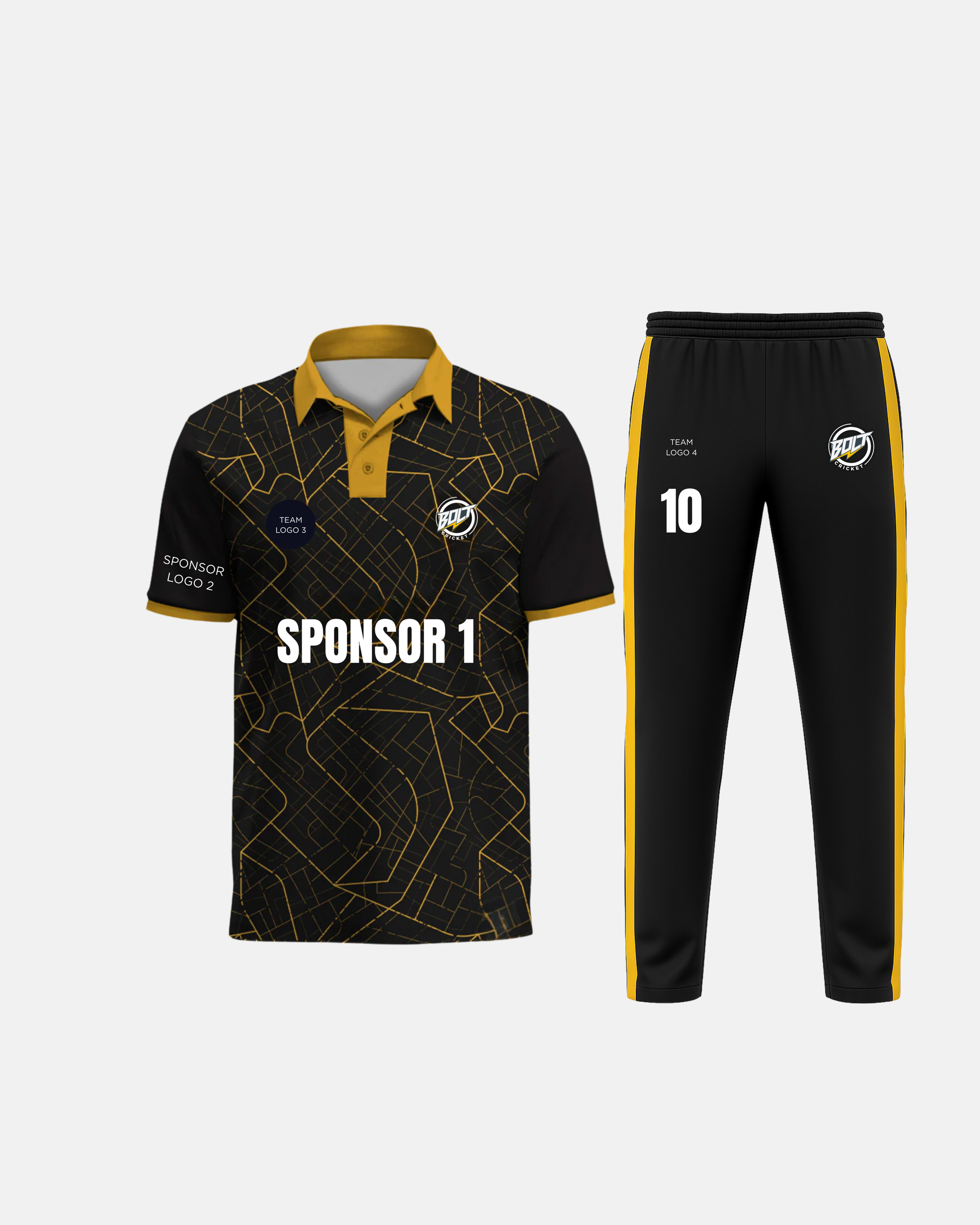 Bolt Custom Team Jersey - Black-0