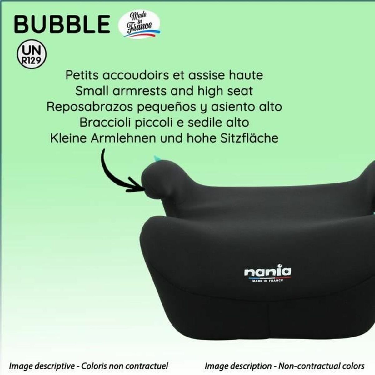 Car Chair Nania Black III (22 - 36 kg) Children's ECE R129-2