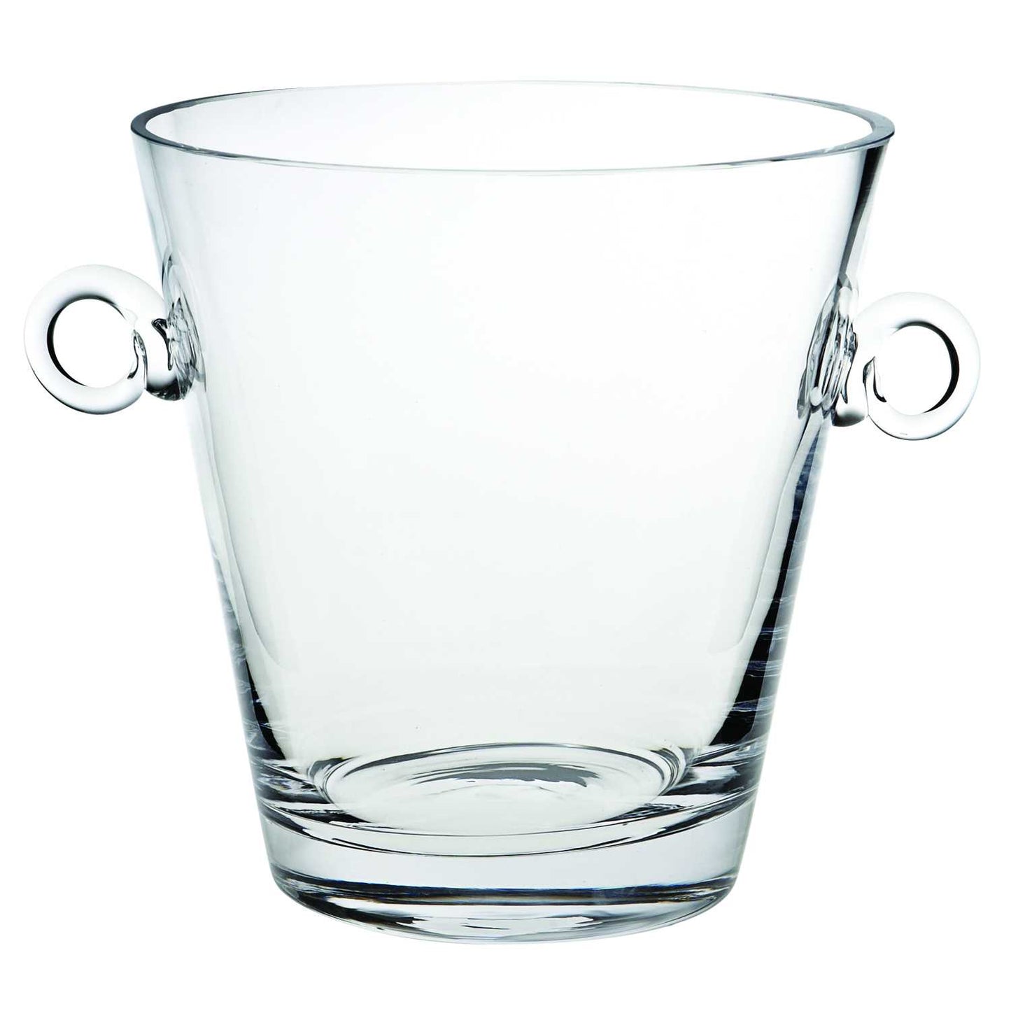 9 Mouth Blown European Glass Ice Bucket Or Cooler-0